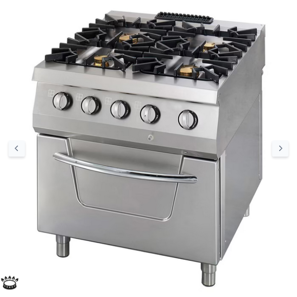  Σόμπα Premium - 4 Καυστήρες - Αέριο - Διπλή μονάδα - 90cm βάθος